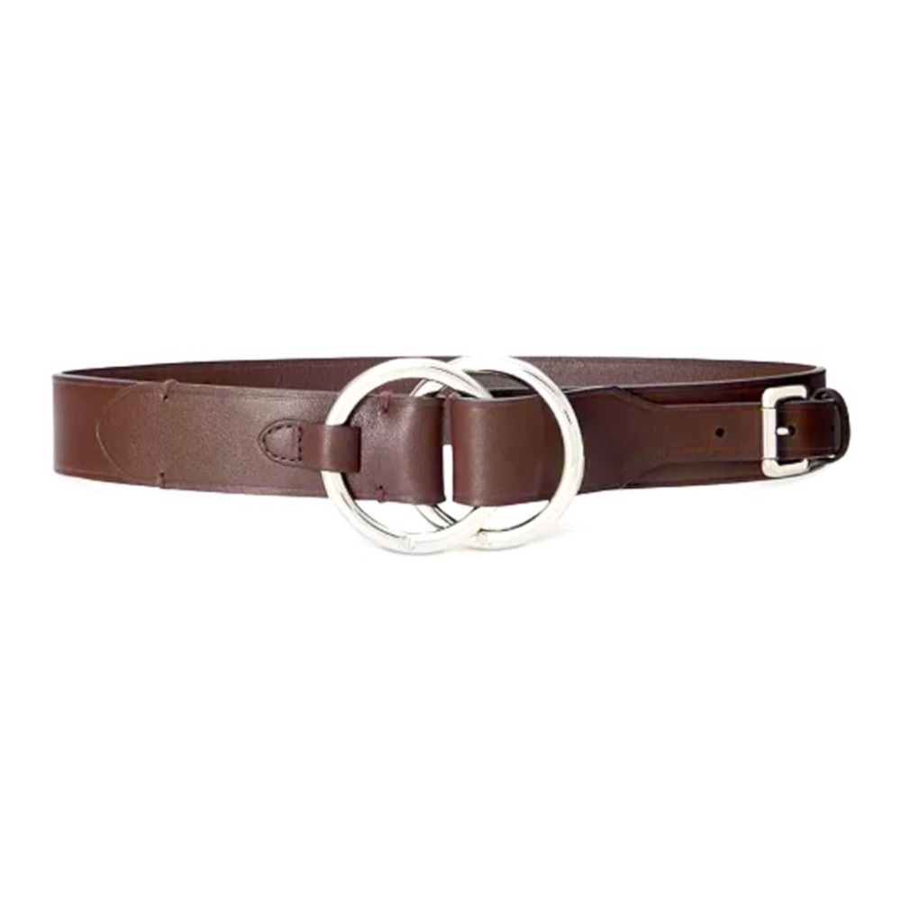 Lauren Ralph Lauren Dark Brown Bend Back Leather Belt Size XL NWT!  $149